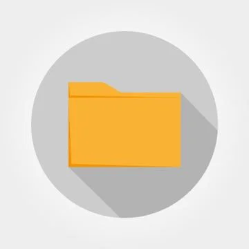 Flat folder Icon Stock Illustration