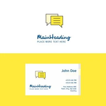 Flat Folder Logo and Visiting Card Template. Busienss Concept Logo Design Stock Illustration