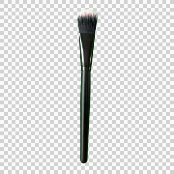 Flat Foundation Makeup Brush Isolated on Transparent Background Stock Photos