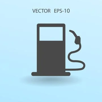 Flat fuel icon. Vector Stock Illustration