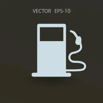 Flat fuel icon. Vector Stock Illustration