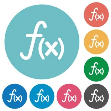 Flat function icons Stockillustratie