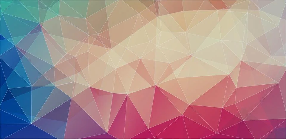 Flat Futuristic Polygon Backgrounds Stock Illustration