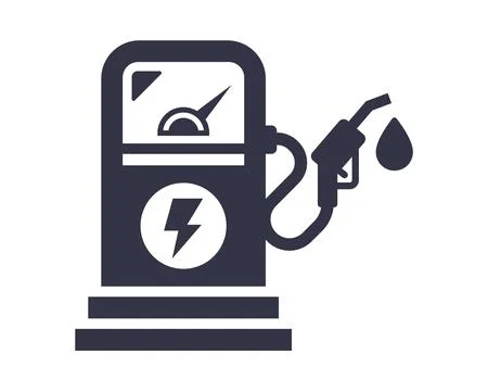 Flat gas pump icon. Stock Illustration