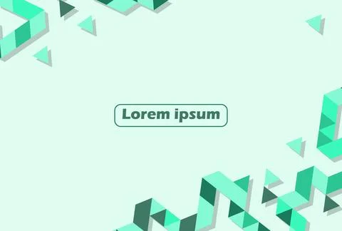 Flat Geometric Abstract Shapes Background Stock Illustration