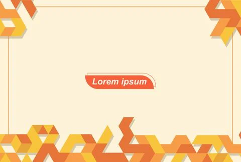 Flat Geometric Abstract Shapes Background Stock Illustration