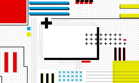 Flat geometric background. Abstract background. 库存插图