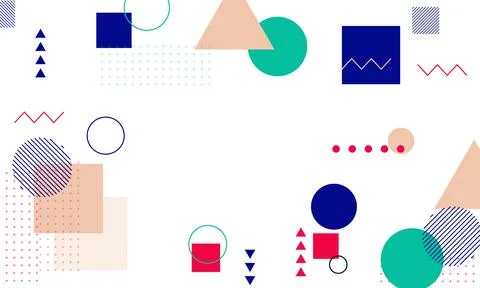 Flat geometric background. Abstract background. Illustrazione stock