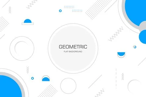 Flat geometric background 스톡 일러스트
