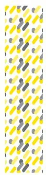 A flat geometric illustration featuring geometric pattern with capsule shapes Stock Illustration