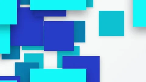 Flat geometric squares parallax seamless loop abstract background Stock Footage 345289235