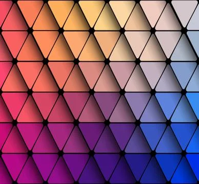 Flat geometric triangle wallpaper Stock Illustration