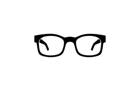 Flat glasses icon symbol vector Illustration. Stock Illustration