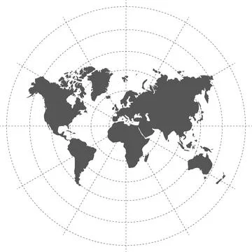 Flat Globe Isolated on white background Stock Illustration
