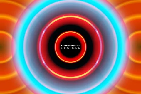 Flat gradient colorful neon with realistic light effect background design Illustrazione stock