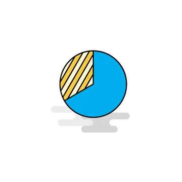Flat Graph Icon. Vector イラスト素材