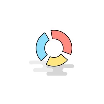 Flat Graph  Icon. Vector イラスト素材