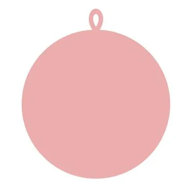 A flat graphic design illustration featuring pink circular ornament with pink Stock Illustration