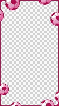 Flat graphic featuring magenta frame framing clear interior, edging pink white Illustrazione stock