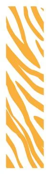 A flat graphic illustration featuring tiger print pattern strip with tiger st Stock Illustration