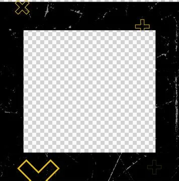 Flat graphic showing blue rectangle featuring golden plus or X marks on grunge, Stock Illustration