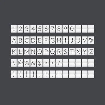 Flat gray paper countdown timer Stock Illustration