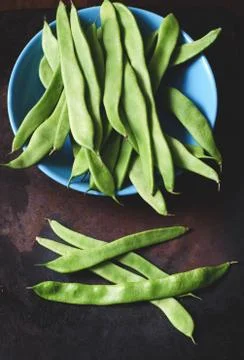 Flat Green Beans Fotos Stock