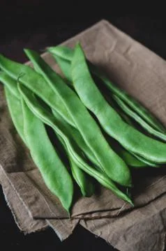 Flat Green Beans Foto stock