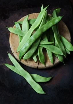 Flat Green Beans Foto stock