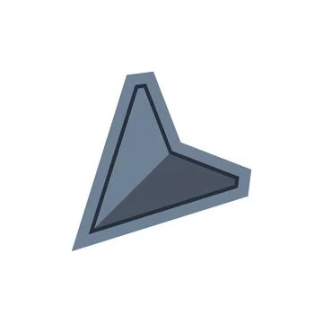 Flat grey pointer symbol navigating a digital interface イラスト素材
