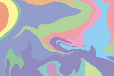 Flat groovy psychedelic background. Stock Illustration