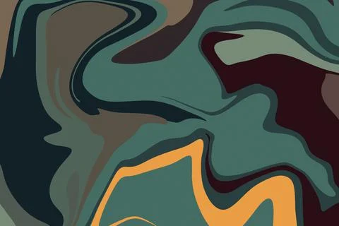 Flat groovy psychedelic background. Stock Illustration