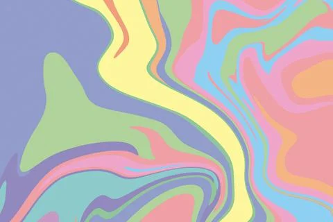 Flat groovy psychedelic background. Stock Illustration