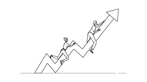 Flat growth hacking vector Stock Illustration