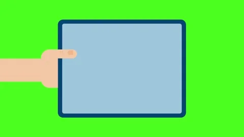 Flat hands tablet 101 Stock Footage 222051199