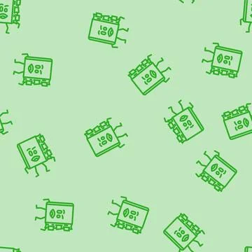 Flat happy book character line vector seamless pattern Stock Illustration
