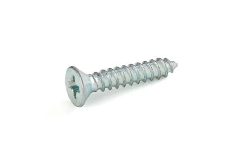 Flat head screw, cut out, photo stacking Fotos de archivo