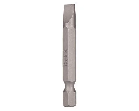 Flat head screwdriver bit CRV 6 mm isolated Foto stock
