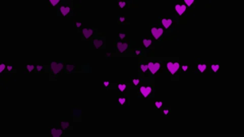 Flat Heart shape plane animation motion graphics Stock Footage 196963538
