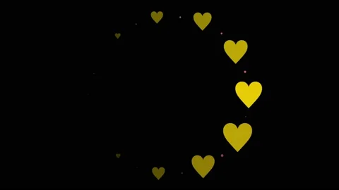 Flat Heart shape plane animation motion graphics Stock-Footage 196964033