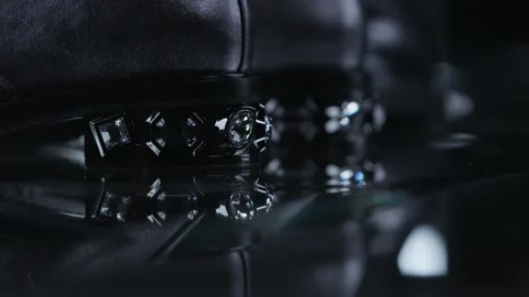 Flat Heel Closeup Stock Footage 85805349