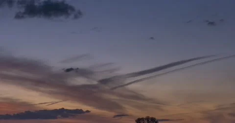 Flat hill meadow timelapse at the summer sunrise time. Wild nature and rural Stock Footage 155594797