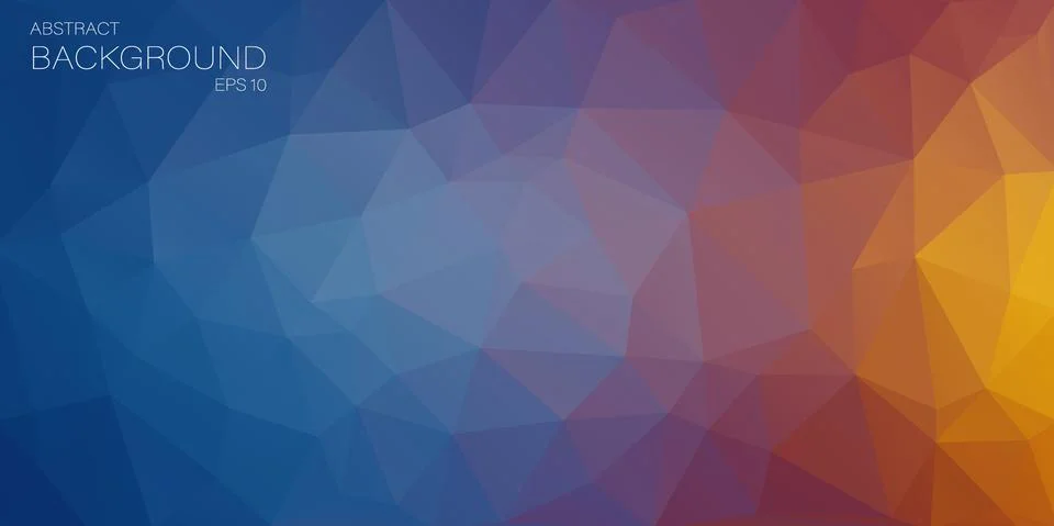 Flat horizontal triangle background Stock Illustration