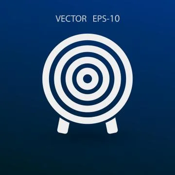 Flat icon of aim vector illustration Stock Illustration