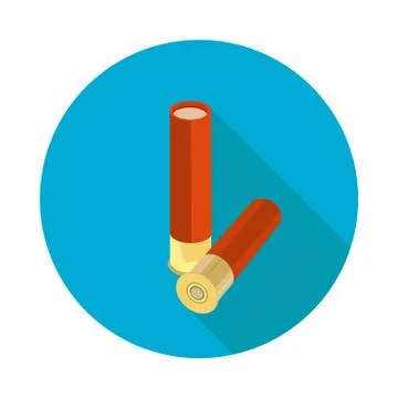 Flat icon ammo Stock Illustration