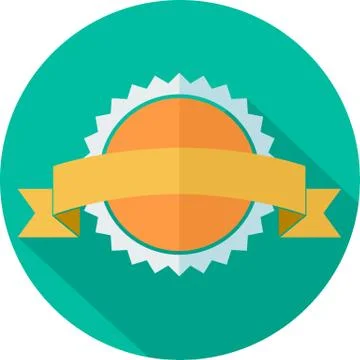 Flat icon of award Stock Illustration