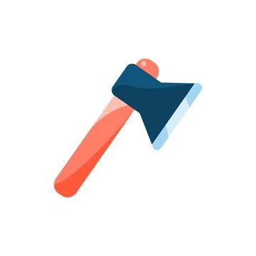 Flat icon of the axe. Stock Illustration