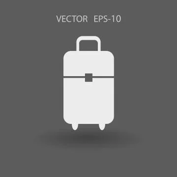 Flat icon of bag  vector illustration 스톡 일러스트