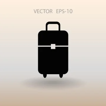 Flat icon of bag  vector illustration Stock Illustration