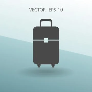 Flat icon of bag  vector illustration Stock Illustration
